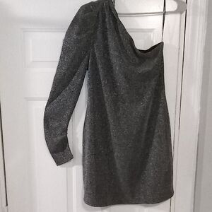 Steve Madden Charcoal One-Shoulder Dress